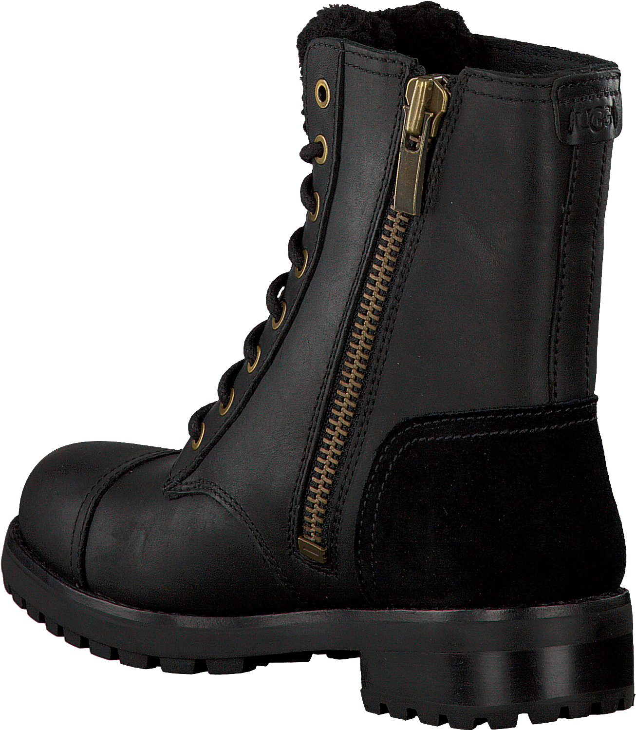 Schwarze Ugg Schnürstiefel Kilmer Exposed Fur - Zwart Chelsea Boot Studs (1324x1500), Png Download