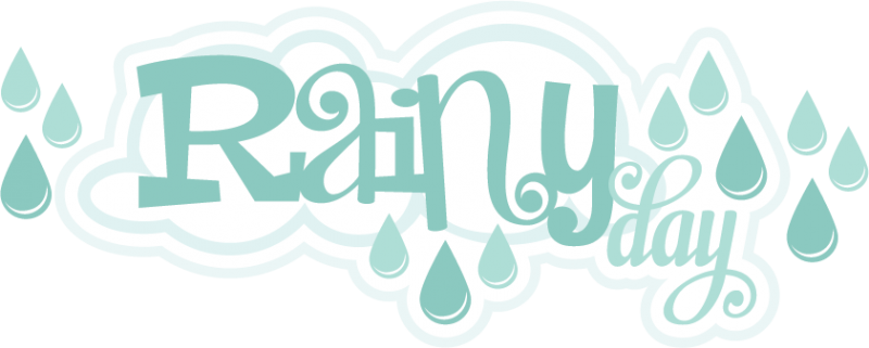 Rainy Day Svg Scrapbook Title Svg Files For Scrapbooking - Graphic Design (800x321), Png Download
