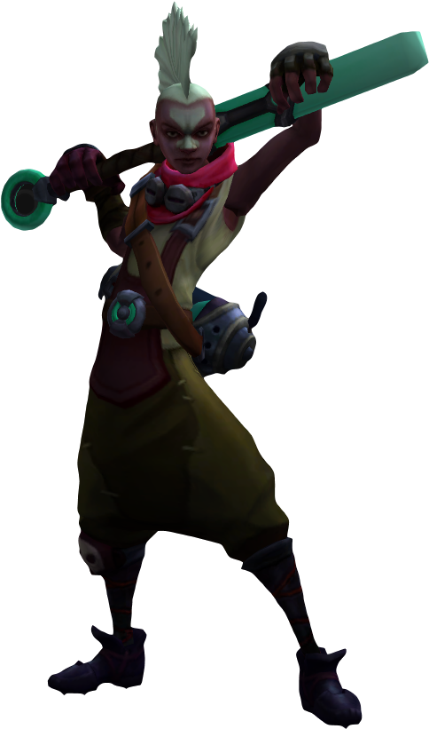 Image Ekko Renderpng League Of Legends Wiki - Ekko Echo League Of Legends (522x847), Png Download