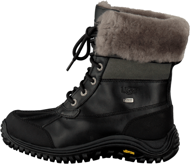 Black Or Grey Ugg Boots - Ugg Stiefel Adirondack Schwarz (705x705), Png Download