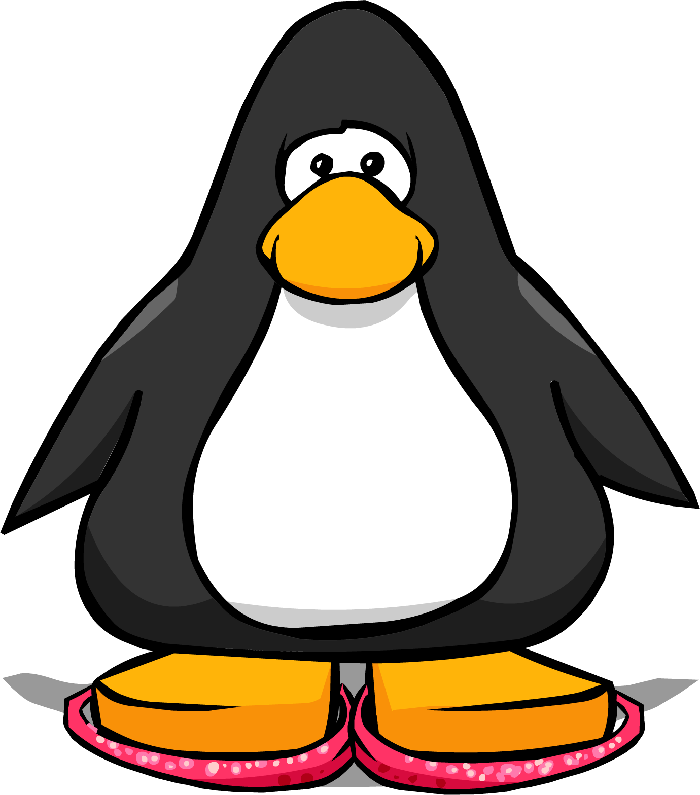 Pink Sparkly Snow Shoes Player Card - Penguin From Club Penguin (1380x1568), Png Download