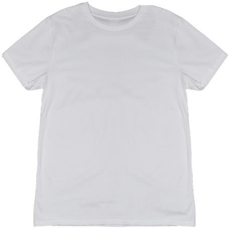 White Loopback Jersey Cotton Men's T-shirt - Mens White T Shirt Png (530x504), Png Download