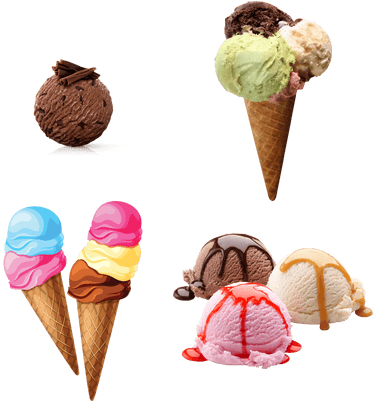 Ice Cream 1 Ball (400x400), Png Download