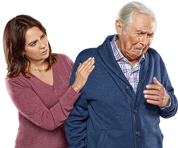 Caregiver And Loved One With Pseudobulbar Affect - Senior Sad Woman Transparent Png (1000x656), Png Download