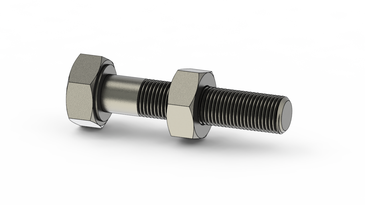Video Tutorial On Modeling And Animating Nut-bolt In - Bolt And Nut Png (1280x720), Png Download