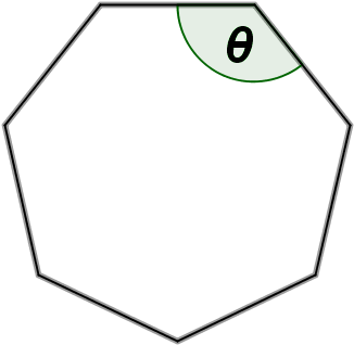 Angle Of A Heptagon - Circle (427x450), Png Download