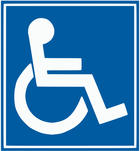 Disabled Parking Permit Disability Wheelchair Sign - Handicap Sign Transparent (530x750), Png Download