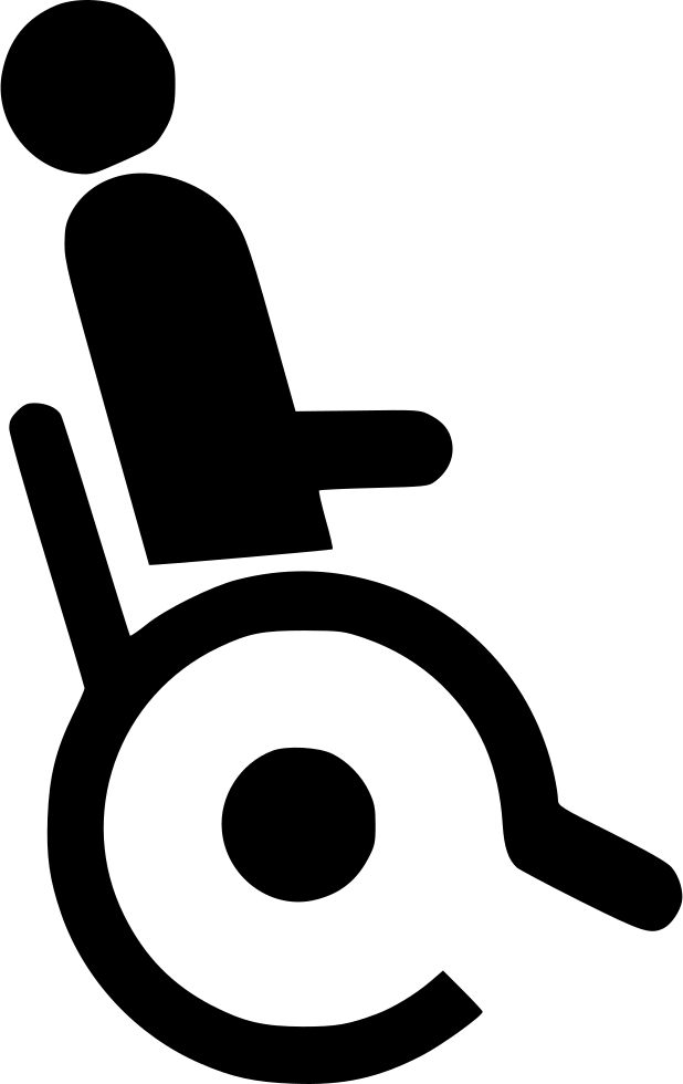 Physically Challenged Handicapped Wheelchair Comments - Physically Challenged Icon Png (618x980), Png Download