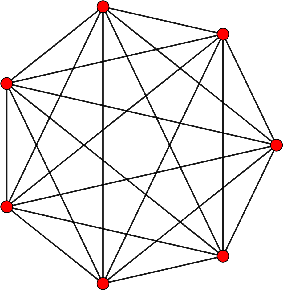 6-simplex T0 - Complete Graph 8 Vertices (970x970), Png Download