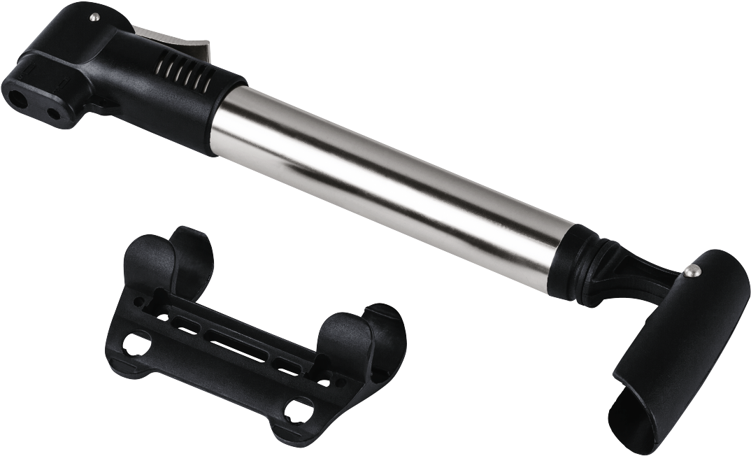 Bicycle Mini Air Pump, Black - Hama Fahrrad-mini-luftpumpe, Schwarz (1100x1100), Png Download