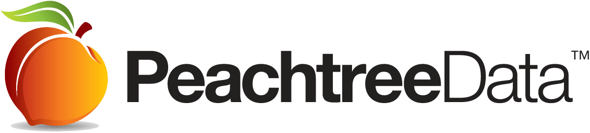 Peachtree Data Logo - Peach Tree Software Logo (1200x271), Png Download
