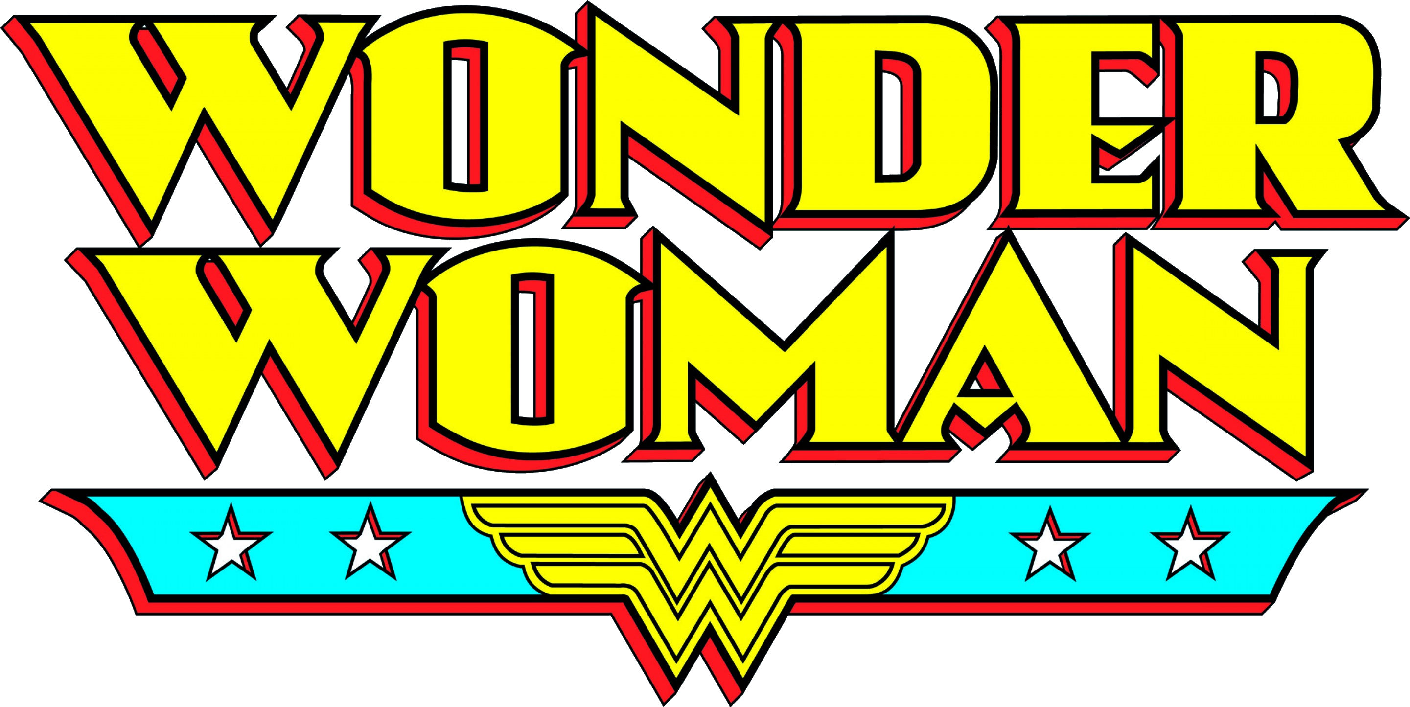 Cartoon Logo Wonder Woman (2880x1600), Png Download