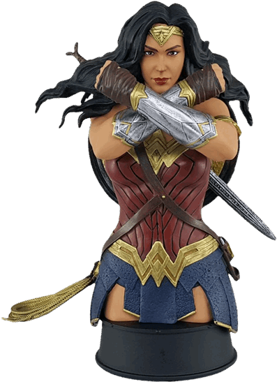 Prepare To Fight With This Wonder Woman Mini-bust Statue, - Wonder Woman Movie Bust (600x600), Png Download