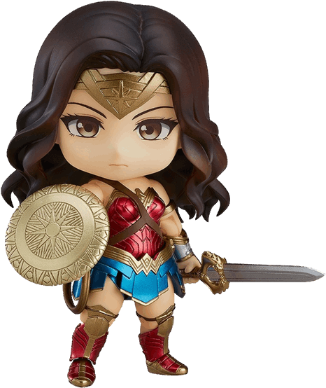 Wonder Woman Hero's Edition Nendoroid Figure - Wonder Woman Nendoroid (600x600), Png Download