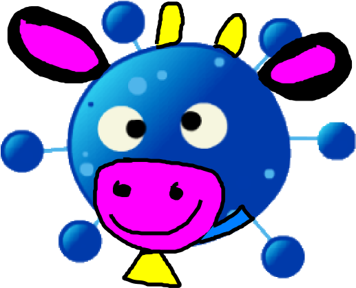 Baby Einstein Cow Png (600x451), Png Download