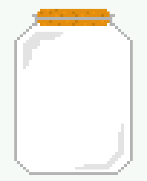 An Empty Jar - Jar (510x630), Png Download