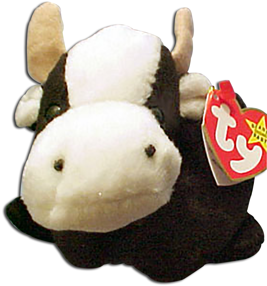 Ty Beanie Babies Daisy The Black And White Cow Stuffed - Ty Inc. (931x1000), Png Download