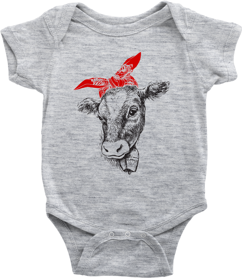 Cow Cute Baby - My Mom's An Awesome Vet Tech (1000x1000), Png Download