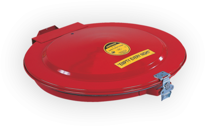 Safety Drum Lid - Justrite 18 3/8" Red Steel Manual Drum Cover With Gasket (450x450), Png Download