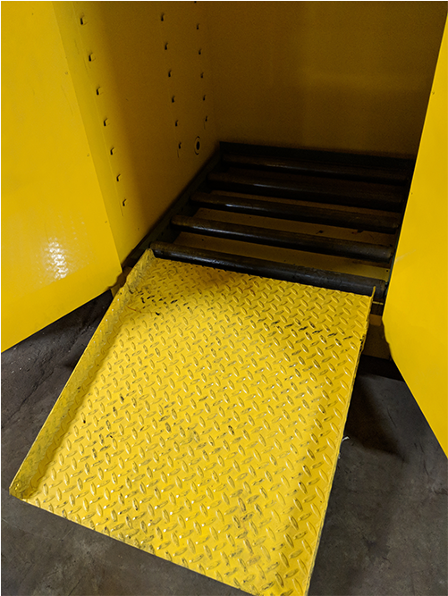 55 Gallon Justrite Flammable Cabinet Opened Justrite - Wood (1000x666), Png Download