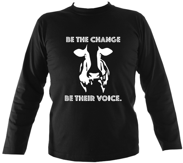 Mens Long Sleeved Shirt Be The Change Cow - Heifer Please Cow Farmer Funny T Shirts (600x546), Png Download