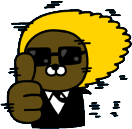 Jay-g The Super Cool Beaver - Kakao Friends Jay G (496x454), Png Download