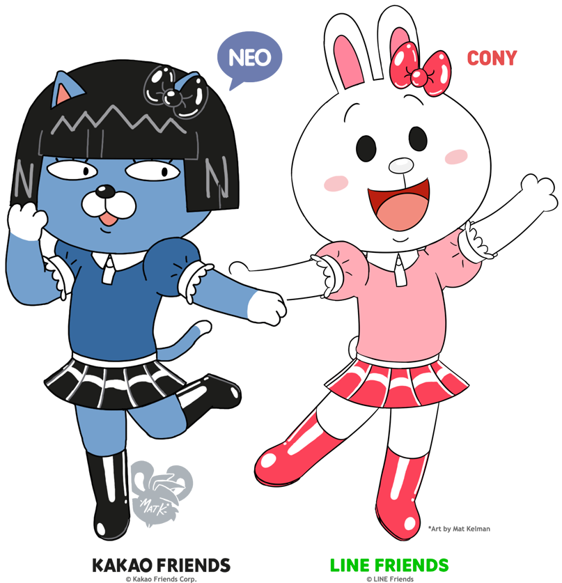 It's Neo From Kakao Friends (@kakaotalk) & Cony (코니) - Cartoon (900x900), Png Download