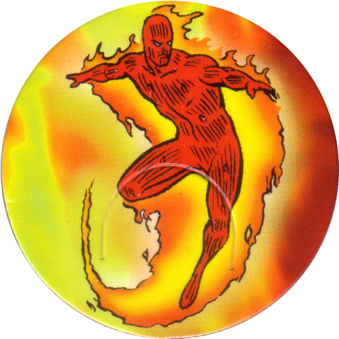 Marvel Comics - Human Torch Marvel Logo (500x500), Png Download
