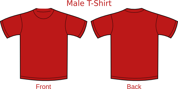 T Shirt Png Red (600x302), Png Download