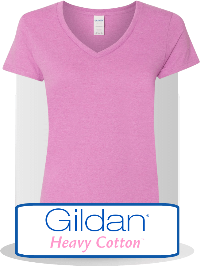 Gildan Heavy Cotton V-necks - Gildan Activewear (660x880), Png Download