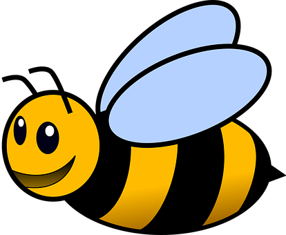 Bumblebee Honeybees Beehive Hive Bumble Ho - Cartoon Bumble Bee (414x340), Png Download