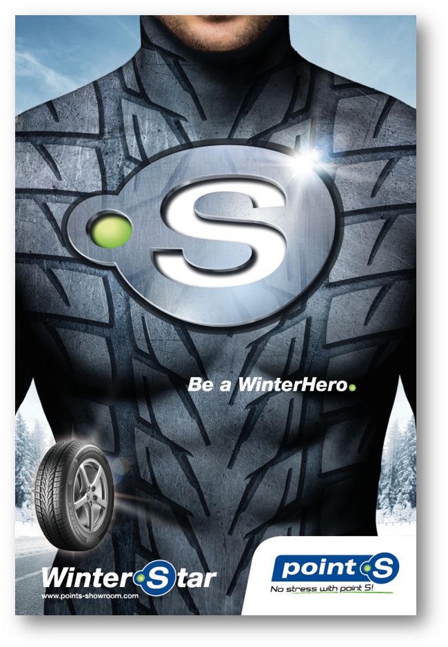 Winterhero - Point S (658x945), Png Download