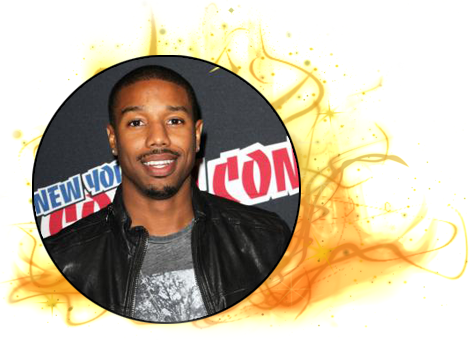 Jordan Confirmed As Human Torch Johnny Storm In Fantastic - Carl Weathers Matthew Weathers (475x340), Png Download