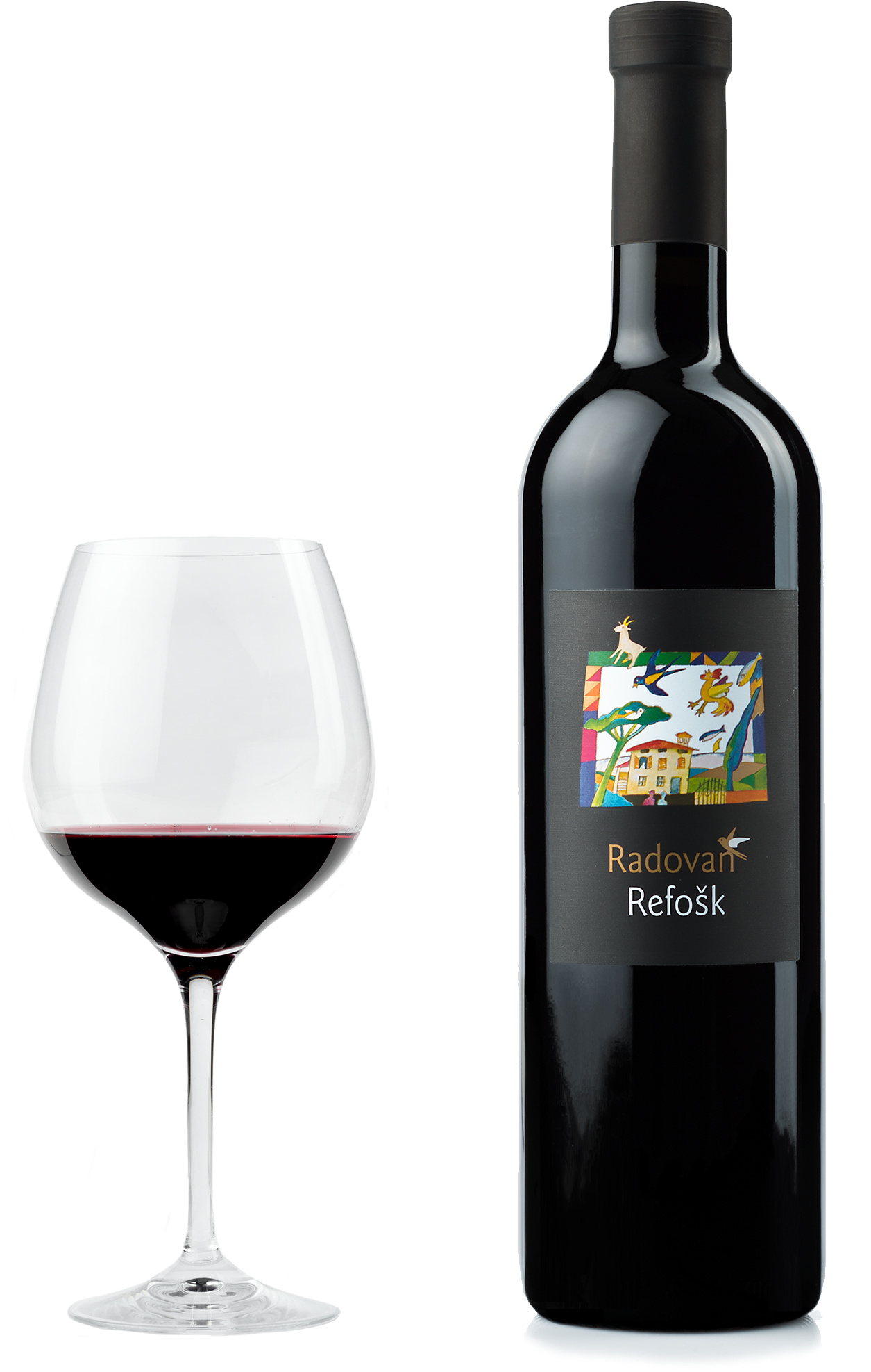 Refošk - Wine Bottle (1400x2225), Png Download
