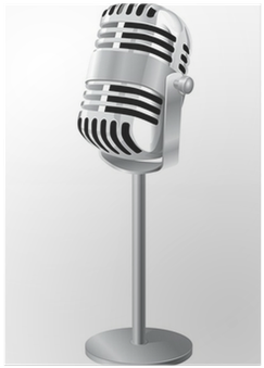 Vintage Microphone Vector Png (400x400), Png Download
