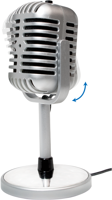 Hs0036 Retro Style Microphone - Logilink - Retro Style Microphone C5208951 (800x800), Png Download
