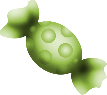 Dessin Bonbon Vert (450x400), Png Download