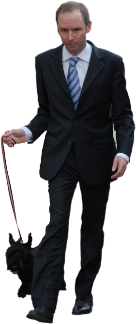 Man With Dog Png (665x665), Png Download