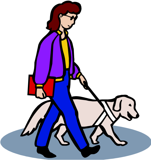 Seeing Eye Dog Clipart - Seeing Eye Dog Coloring Page (617x652), Png Download
