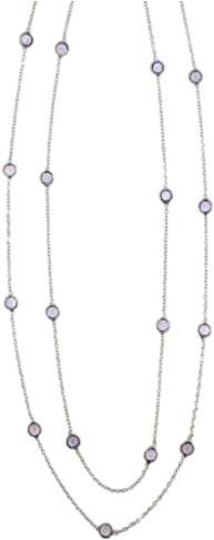 Amethyst Chain Model N7-004 - Gemstone (300x500), Png Download