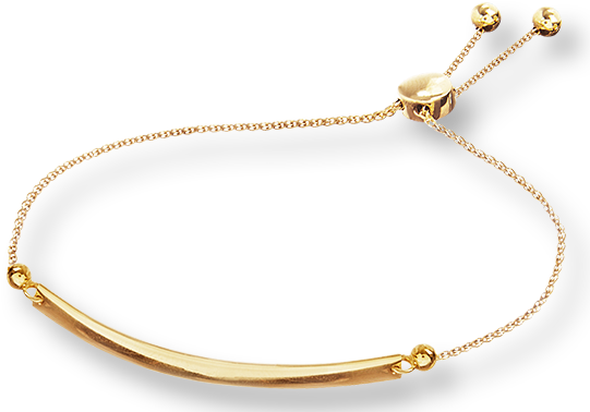 Adjustable Bracelets - Bolo Bracelet Love 10k Yellow Gold (560x398), Png Download