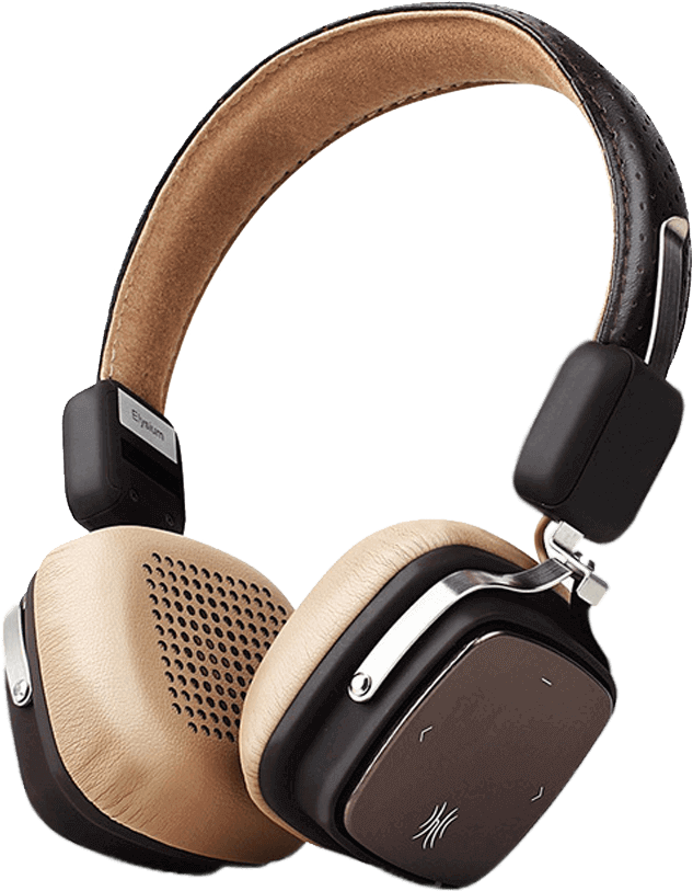 Retro New Styled Wireless Headphones With Mic - Vintage Style Headphones (1000x1000), Png Download