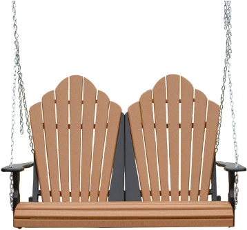 View The Full Image Recycled Poly 4' Snuggle Back Hanging - Swing (434x350), Png Download