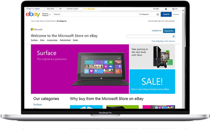 An Ebay Store Is An Obvious Choice If You're Interested - Microsoft Store Online (766x437), Png Download