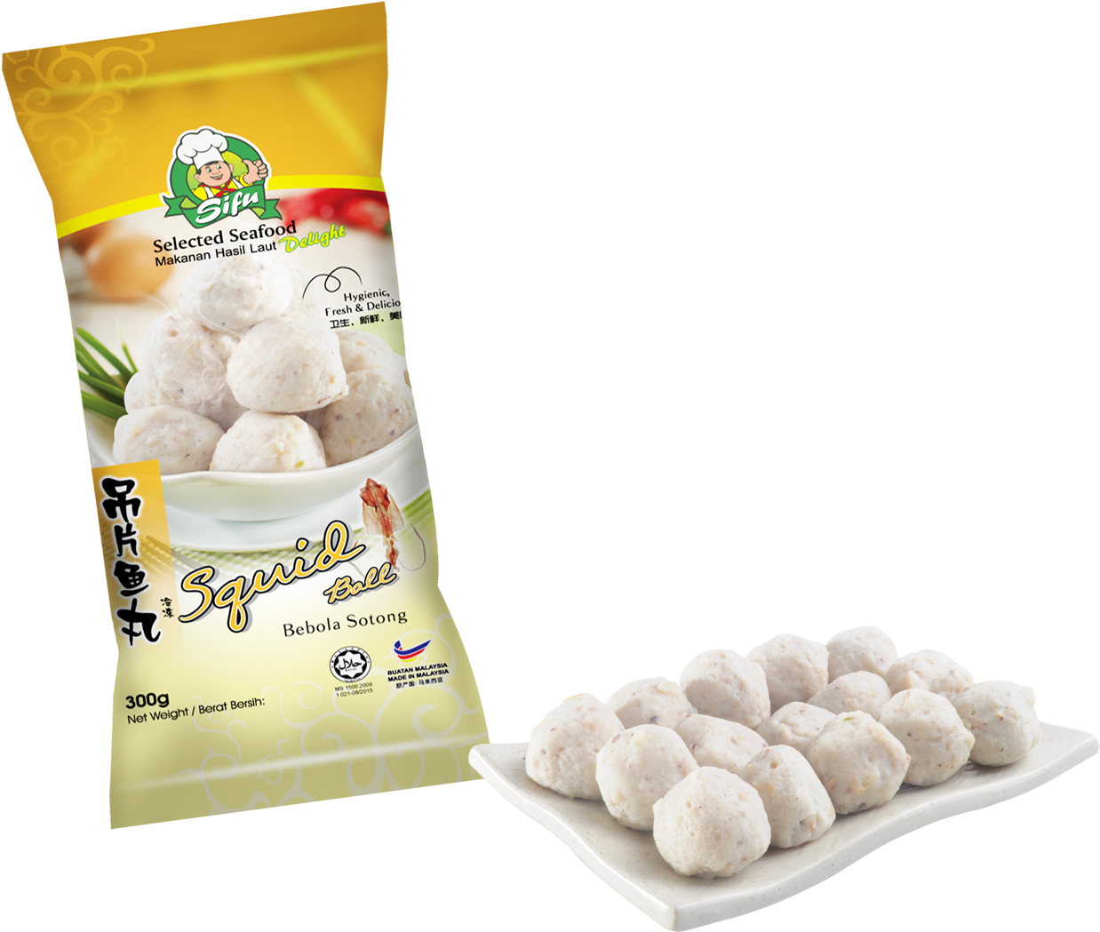 Squid Ball 300g/pack Horeca Suppliers - Squid As Food (1500x1167), Png Download