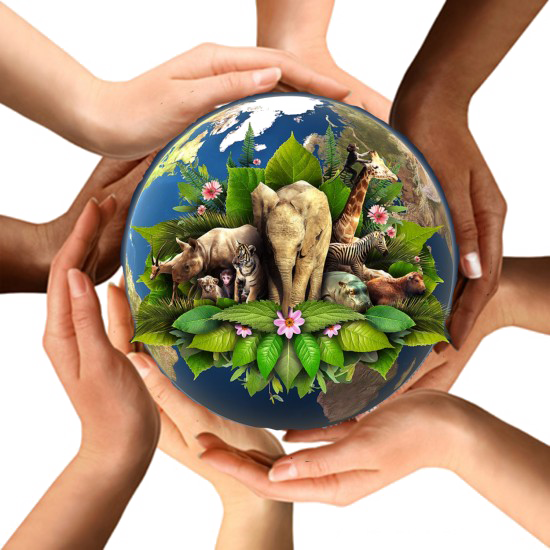 Earth In Hands Png Picture - Journée De La Terre 2018 (550x550), Png Download