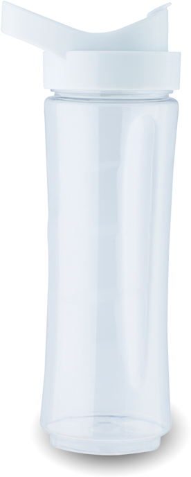 Clear Bottle With Lid For Mix & Go - Bottle (725x854), Png Download