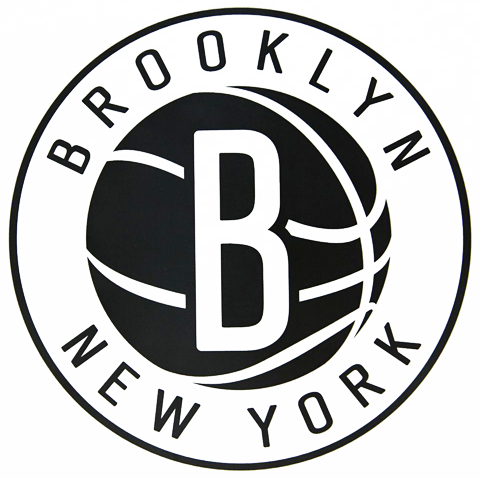 2015/16 Team Preview - Brooklyn Nets Logo White (480x478), Png Download