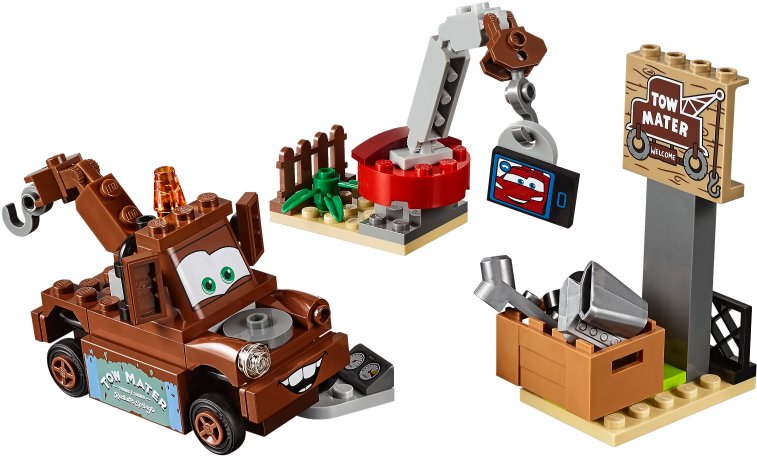 Mater's Junkyard - Cars Lego Juniors (800x600), Png Download