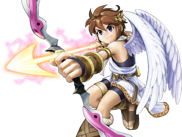 Angel Warrior Clipart Bow Arrow - Kid Icarus Uprising Pit (640x480), Png Download